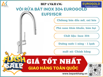 Vòi rửa bát inox 304 Eurogold  EUF515CR